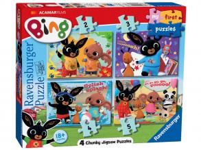 Puzzle 2 /3 /4 /5 Teile - Bing Hase erstes Puzzle