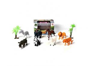 Afrikanische Tiere Spielset mit Palmen