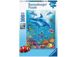 Puzzle 100 Teile - Delfin im Wasser