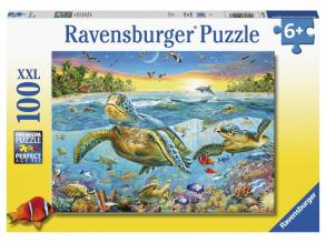 Puzzle 100 Teile - Schildkrötentreffen