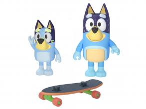 Bluey: Bandit und Bluey Skateboard-Actionfiguren-Set