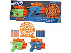 Nerf: Elite 2.0 Face Off Target Set Schwammpistolen-Set mit 12 Schuss - Hasbro