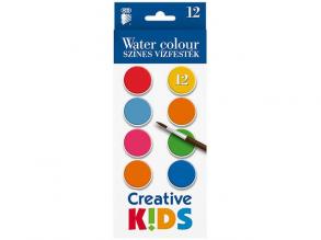 ICO: Kreative Kinder Aquarellfarben 12 Stück 28mm