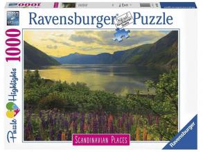 Puzzle 1000 Teile - Norwegische Fjorde