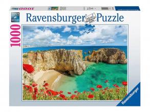 Puzzle 1000 Teile - Mohnblumen an der Algarve