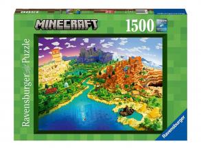 Puzzle 1500 Teile - Die Welt von Minecraft