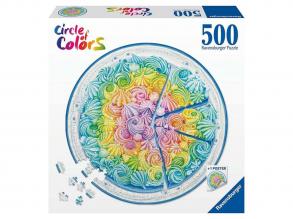 Puzzle Kreis 500 Teile - Regenbogen Kuchen