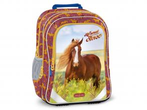 Ars Una: My Sweet Horse ergo-fit runde Schultasche, Rucksack 34x40x21cm