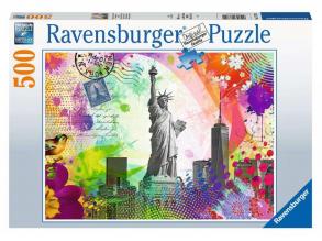 Puzzle 500 Teile - Postkarten New York