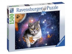 Puzzle 1500 Teile - Katzen im Weltraum