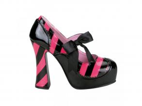 Kitty Pumps, schwarz-pink