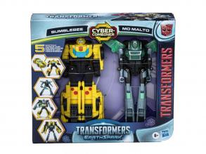 Transformers: Earth Spark - Cyber-Combiner Space Bumblebee und Mo Malto Convertible Robot Figur - Hasbro