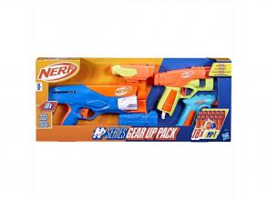 Nerf: N-Serie: Gear Up Pack 3pcs Schwamm-Shooter-Set mit 18 Schuss - Hasbro