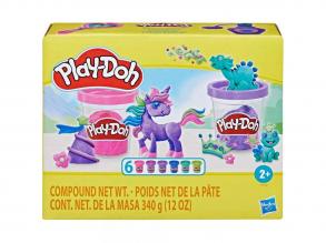 Play-Doh: 6 Gläser Knete in bunten Farben 340g - Hasbro