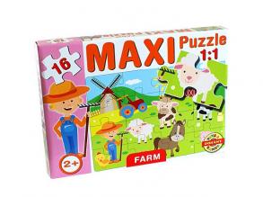 Maxi-Puzzle Bauernhof mit Tieren - D-Toys