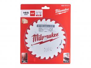 Milwaukee Kreissägeblatt für tragbare Maschinen (Holz) 165x15,87x1,6x24 ATB - 1 Stück