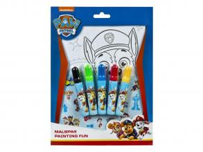 Malstift mit 10 Blättern und 5 Markern - Paw Paw Patrol