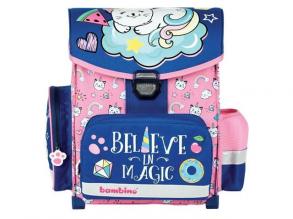 Beleive in Magic Katze Korb ergonomische Schultasche, Rucksack 36x27x14cm