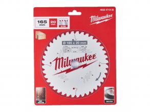 Milwaukee Kreissägeblatt für tragbare Maschinen (Holz) 165x20x1.6x40 ATB - 1 Stück