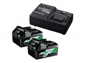 Hikoki Akku-Pack MV-B MultiVolt Ladegerät + 2x BSL36B18 Akku