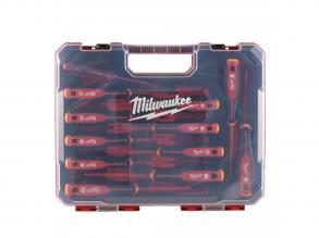 Milwaukee VDE-Schraubendreher mit 3-seitigem Griff 12-teiliges Set (SL2.5 / SL3