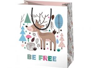 Be Free Hirschmuster Standardgröße Geschenktüte 11x6x14cm