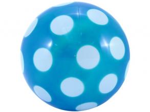 Blau gepunkteter Gummiball - 11 cm