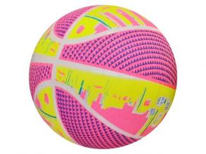 Neon-Basketballmuster-Gummiball 22cm in verschiedenen Ausführungen