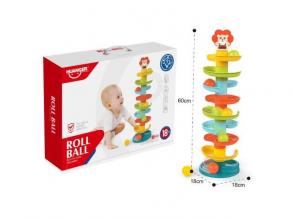 Bunter Baby-Ball-Rollturm