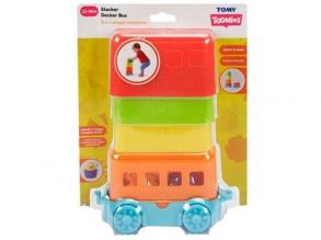 Tomy: Toomies Peekaboo-Eier Doppeldecker-Bus