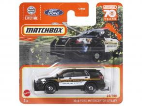 Matchbox: 2016 Ford Interceptor Kleinwagenmodell 1/64 - Mattel