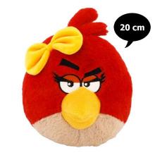 Angry Birds Mädchen Plüsch, macht Sound, 20 cm, rot