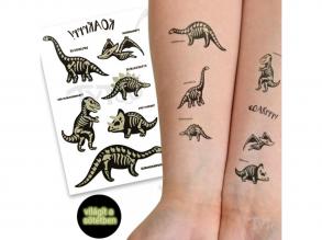 TyToo: Im Dunkeln leuchtende Dinosaurier Aufkleber Tattoo