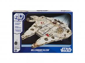 Star Wars: Millennium Falcon Raumschiff 4D 223 Teile Puzzle - Spin Master