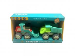 City Truck: Muldenkipper und Frontlader-Set