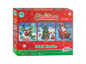 Weihnachten 3-in-1-Puzzle