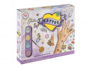 Glitzerndes Tattoo-Set