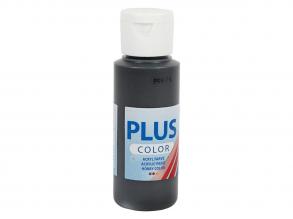 Plus Color Acrylfarbe Schwarz, 60ml