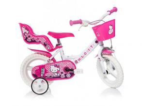 Hello Kitty rosa und weißes Fahrrad in Größe 12