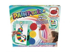 PAINT-sation: kreatives Spiel mit einer Malstation auf dem Schreibtisch