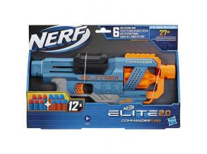 Nerf Elite 2.0 Commander RD-6 Schwammpistole mit 12 Schuss Munition - Hasbro