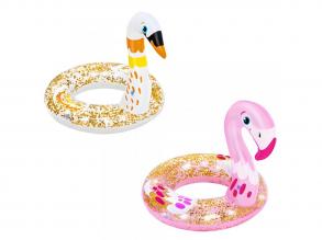 Bestway: Schwan oder Flamingo Schwimmgummi mit Glimmer 61cm 1St.