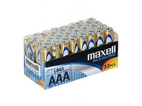 Maxell: Alkaline dünne Leitung 1,5V AAA LR03 32 Stück in Folienpackung