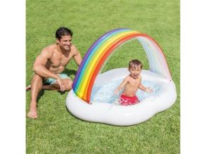 Intex: Regenbogen Wolke aufblasbarer Baby-Pool 142x119x84cm