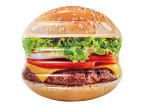 Intex: Hamburger aufblasbare Gummimatte 145x142cm