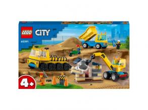 LEGO City: Bauwagen und Abrisskran (60391)