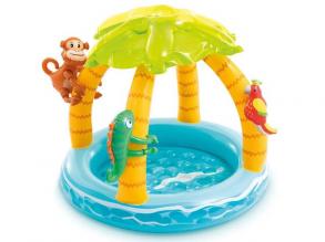 Intex: Tropical Island aufblasbarer Spaß-Baby-Pool 102x86cm