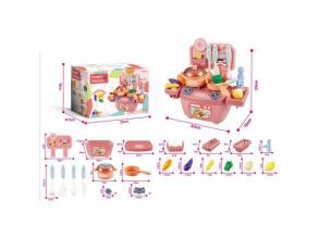 Mini-Spielzeugküchen-Set für Mädchen mit Zubehör 29cm