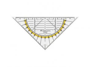 Faber-Castell: Dreieckslineal mit Winkelmesser