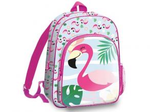 Flamingo runder Schulranzen, Rucksack 36cm